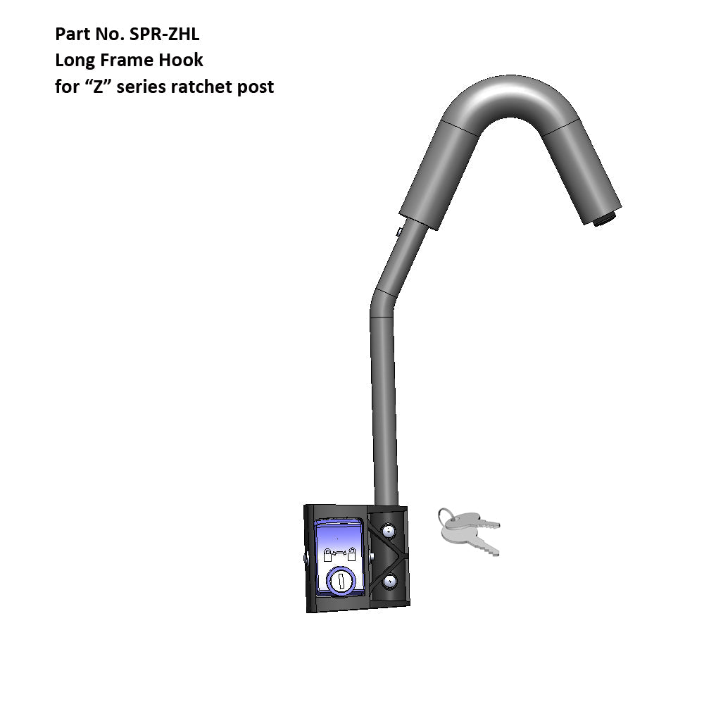 Long Locking Ratchet Frame Hook - Key 107